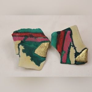 Vintage Paper Mache Earrings